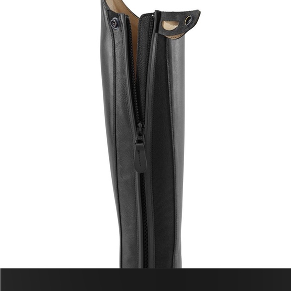 Tall full-grain leather riding boots. Only worn to try on! Size 9 FULL calf - Picture 5 of 10